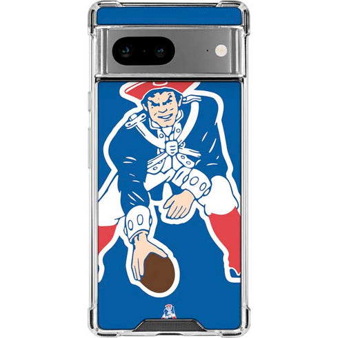 NFL New England Patriots Retro Logo Google Pixel 7a Clear Case
